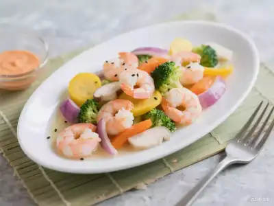 Shrimp w. Mixed Vegetables