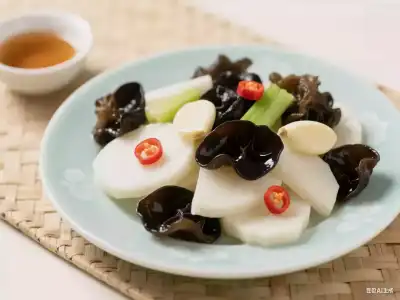 Black Fungus & Yam