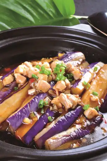 Eggplant with Garlic Sauce